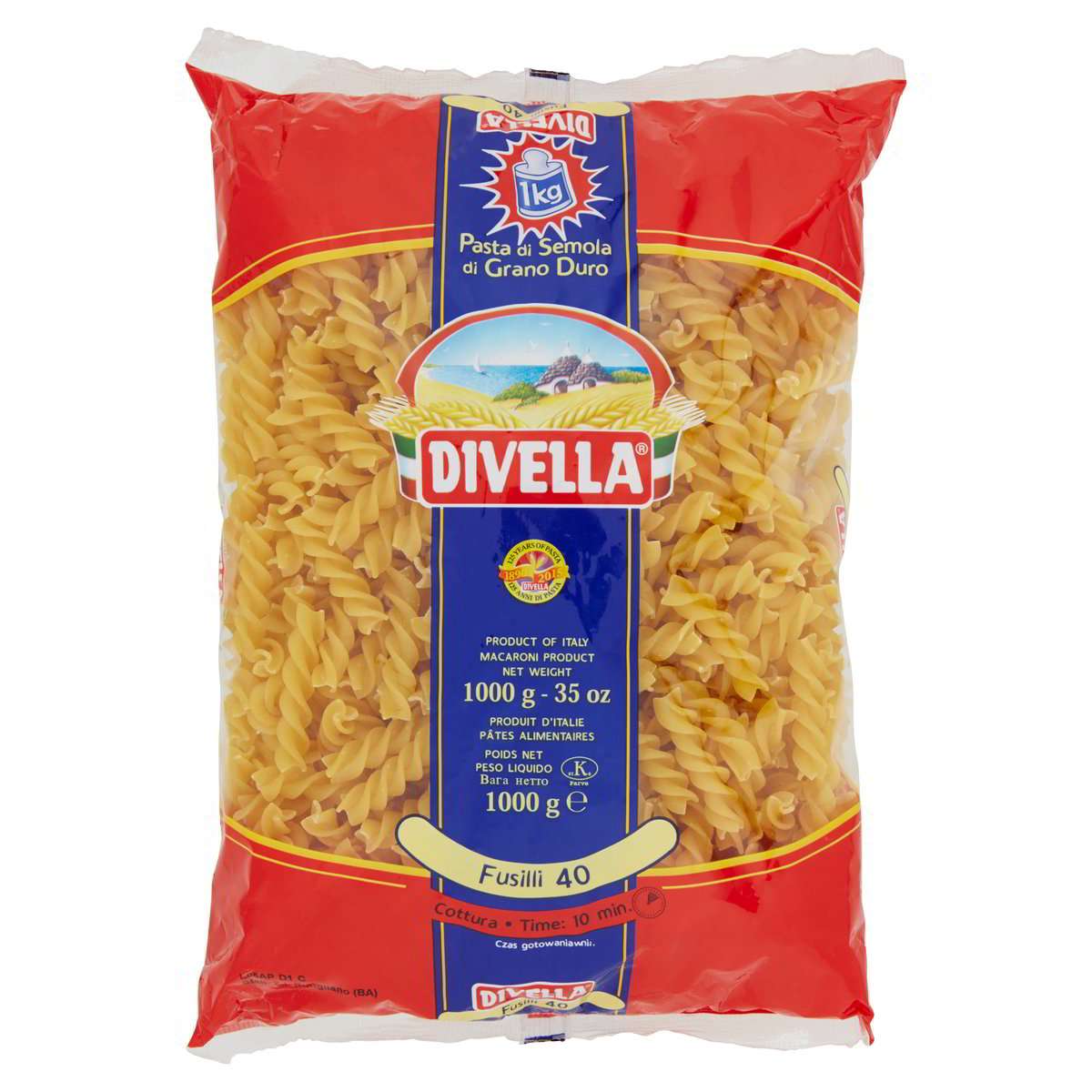 Těstoviny Divella Fusilli - 1000 g