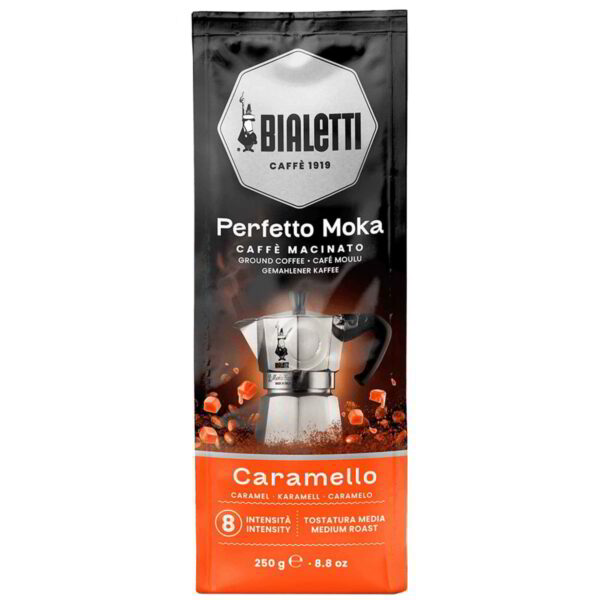 Bialetti Caffè Aroma Caramello 250 g – mletá káva s karamelovou příchutí
