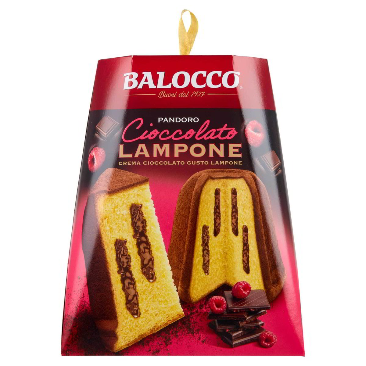 Balocco – Italská bábovka Pandoro s čokoládou a malinami 800 g