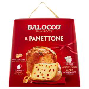 Balocco – Italská bábovka Panettone s rozinkami a kandovaným ovocem 750 g