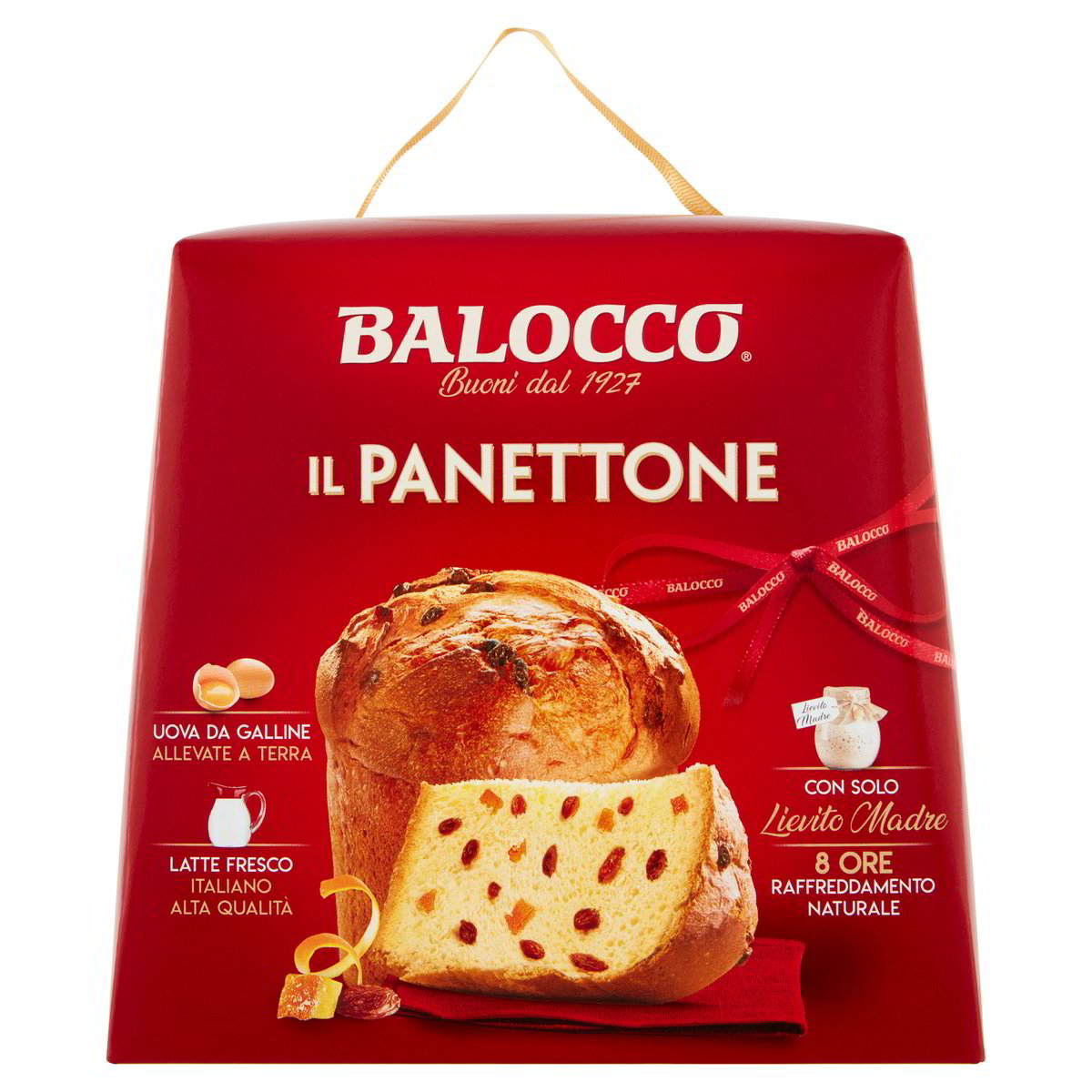 Balocco – Italská bábovka Panettone s rozinkami a kandovaným ovocem 750 g