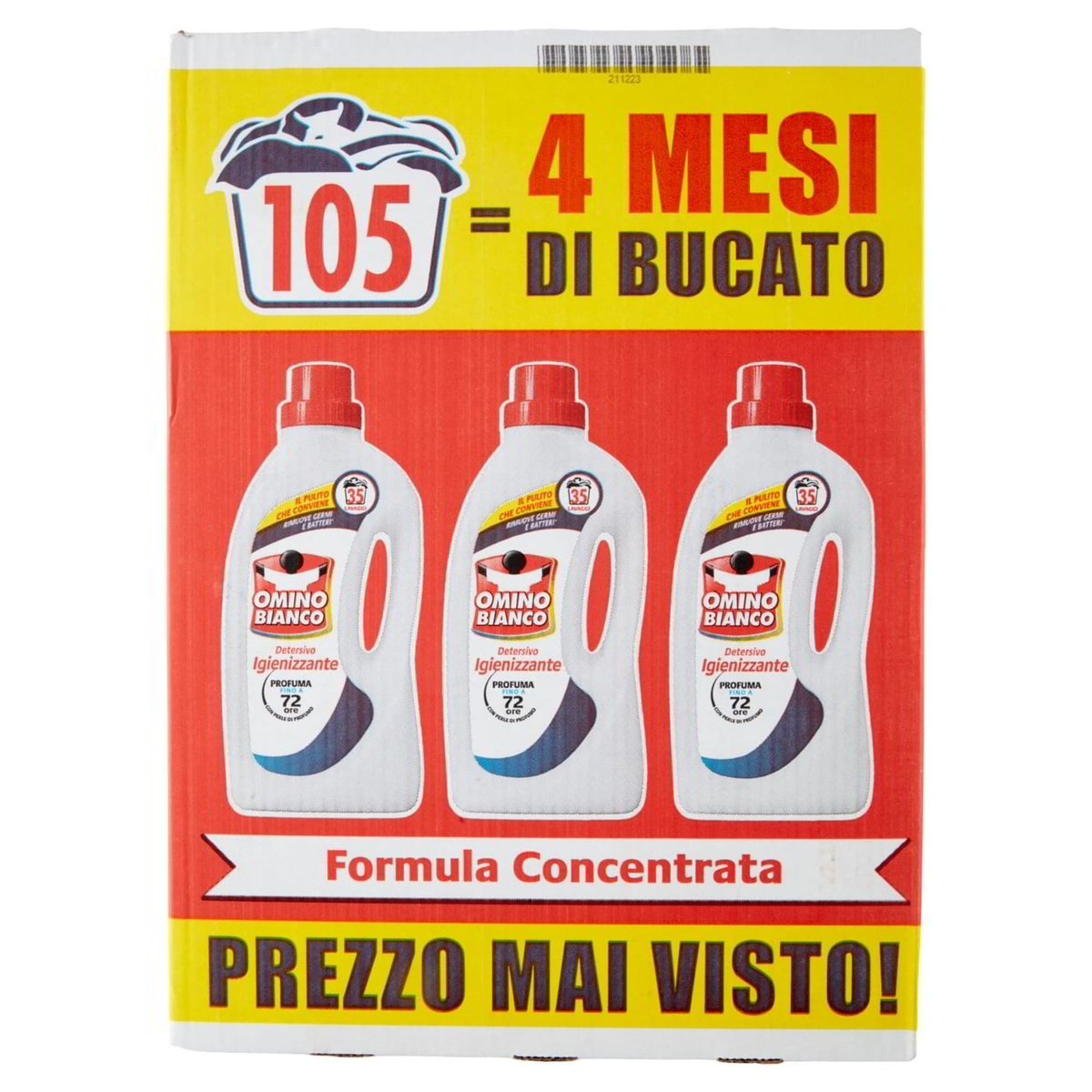 Omino Bianco – Antibakteriální prací gel 3×1 400 ml (105 praní)